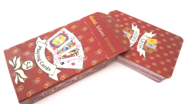 GSB Playing Cards Single Red pack Signature design